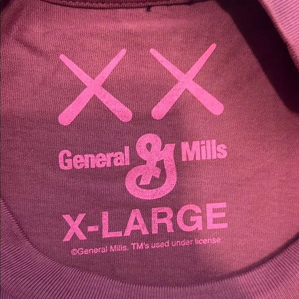 KAWS Pink Short Sleeve Tee